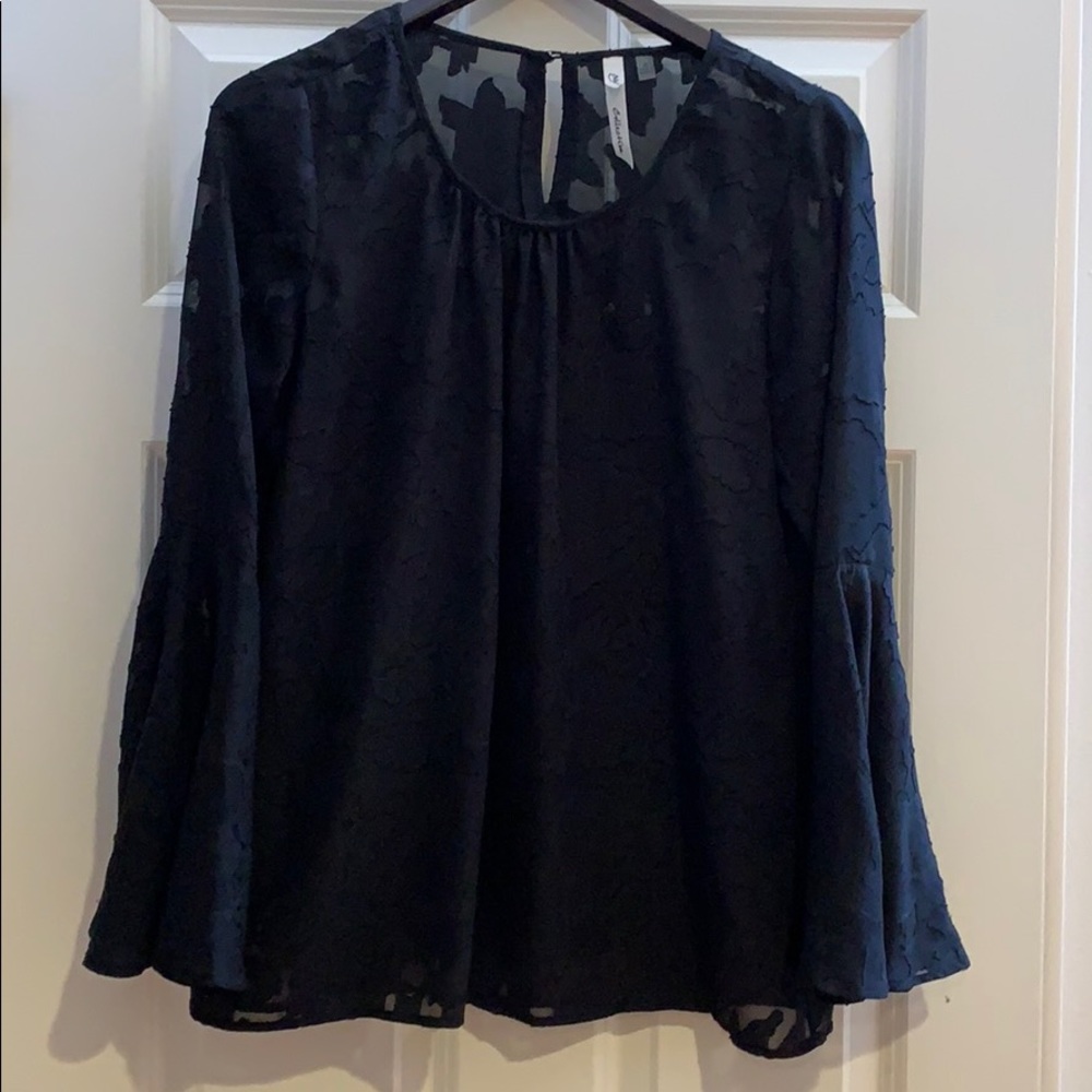 NY Collection floral blouse